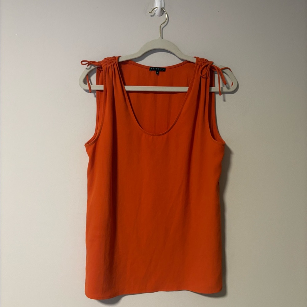 Theory Orange Business Casual Tank Medium
